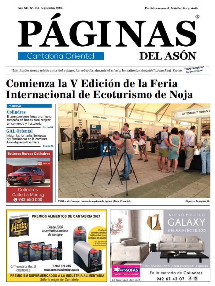 Paginas del ason, periodico gratuito, periodico Cantabria, publicidad Cantabria, periodico publicidad, publicidad comercios, anuncios, prensa gratuita, Cantabria, Santander, liendo, laredo, santoña, limpias, castro urdiales