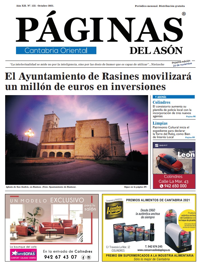 Paginas del ason, periodico gratuito, periodico Cantabria, publicidad Cantabria, periodico publicidad, publicidad comercios, anuncios, prensa gratuita, Cantabria, Santander, liendo, laredo, santoña, limpias, castro urdiales